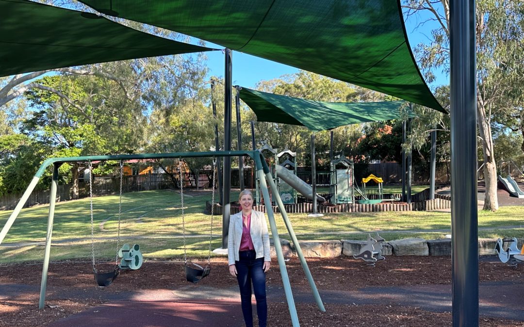 New Shade Sails Nixon Park and Ed Kuepper Park, Oxley